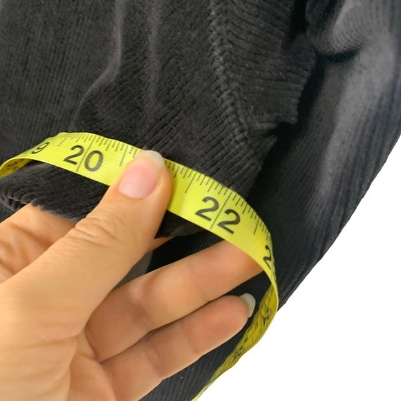 Vintage 90s Black Long Sleeve Unstructured Turtleneck Below Knee Dress XL - Picture 5 of 8